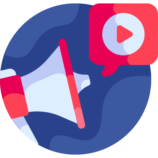 video marketing Detailed Flat Circular Flat icono