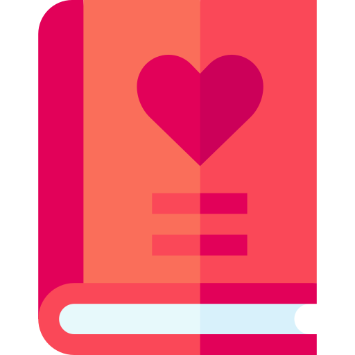 Love books Basic Straight Flat icon
