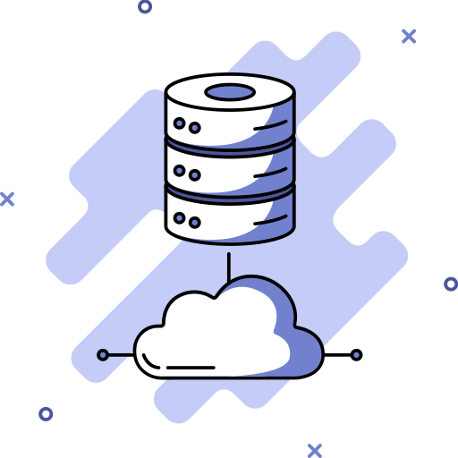 Cloud database Generic Rounded Shapes icon
