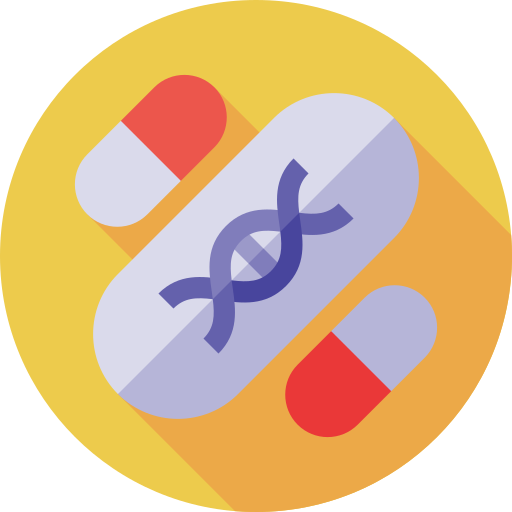 gentherapie Flat Circular Flat icon