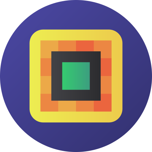 칩 Flat Circular Gradient icon