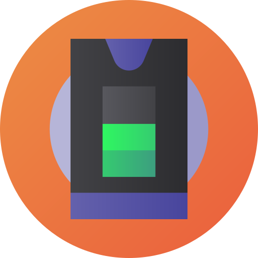 무선 전력 전송 Flat Circular Gradient icon