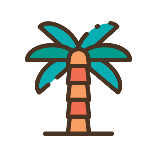 drzewo palmowe Good Ware Lineal Color ikona