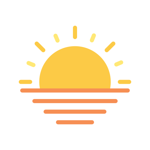 Sunset Good Ware Flat icon