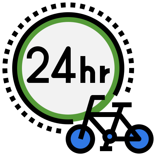 24 hours Surang Lineal Color icon