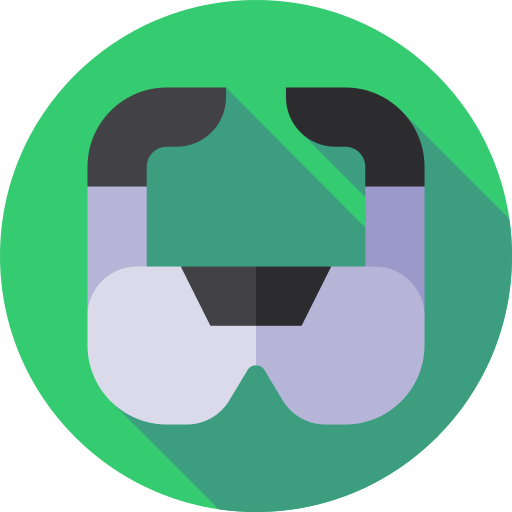 een bril Flat Circular Flat icoon
