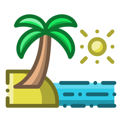 playa Generic Outline Color icono