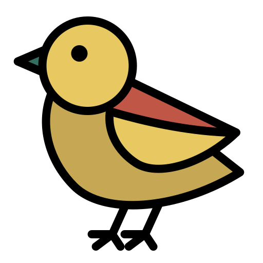 Птица Generic Outline Color иконка