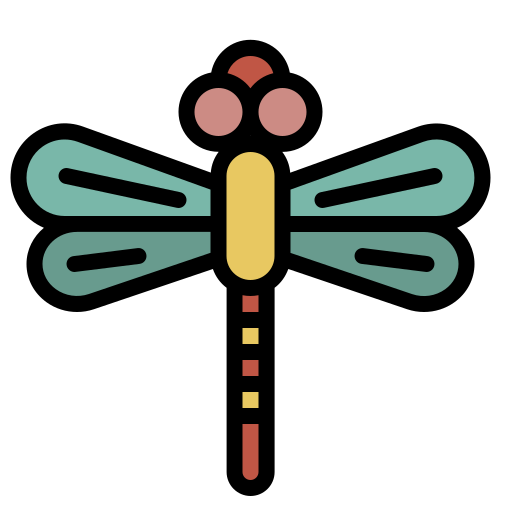 libélula Generic Outline Color Ícone