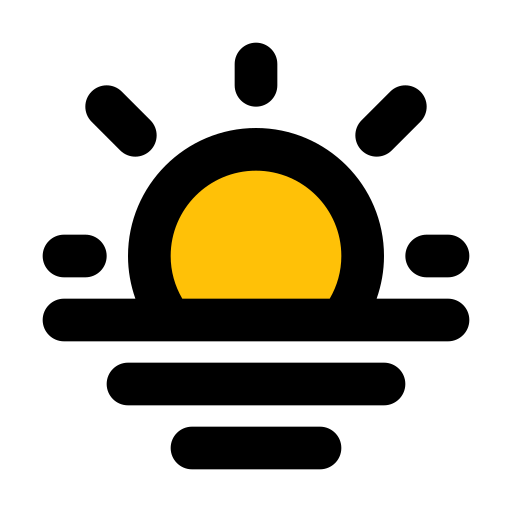 atardecer Generic Outline Color icono