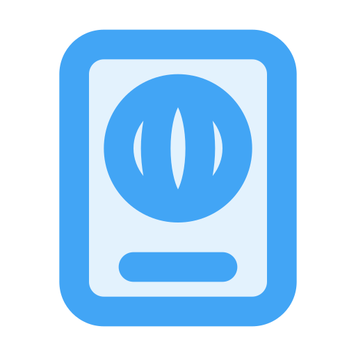 paspoort Generic Blue icoon