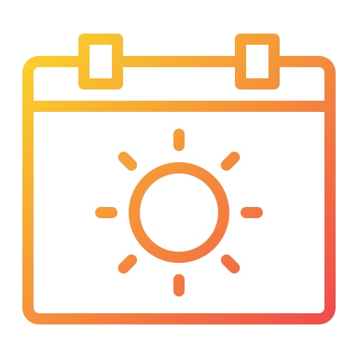 Calendar Generic Gradient icon