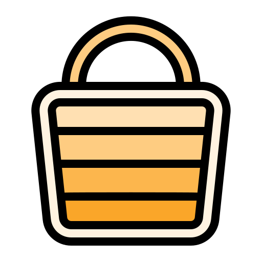 Beach bag Generic Outline Color icon