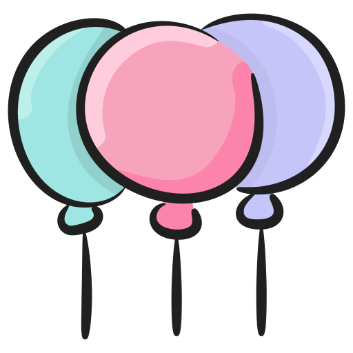 balony Generic Hand Drawn Color ikona