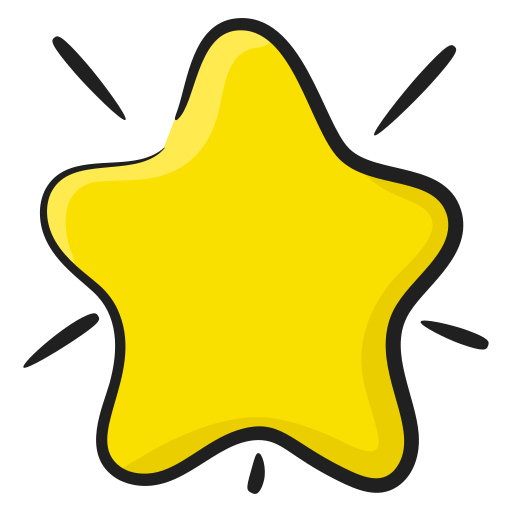 star Generic Hand Drawn Color icon