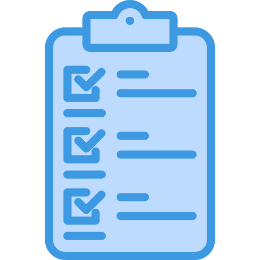 Action plan Generic Blue icon