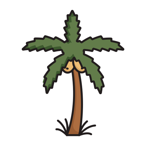drzewo palmowe Generic Outline Color ikona