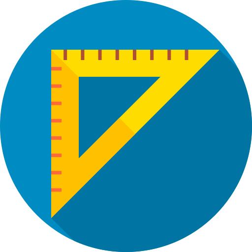 cuadrado Flat Circular Flat icono