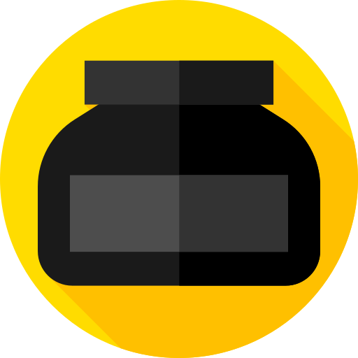 tinta Flat Circular Flat icono