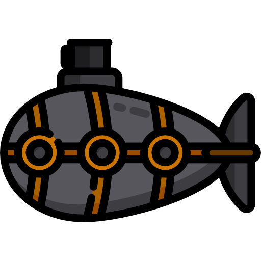 onderzeeër Special Lineal color icoon