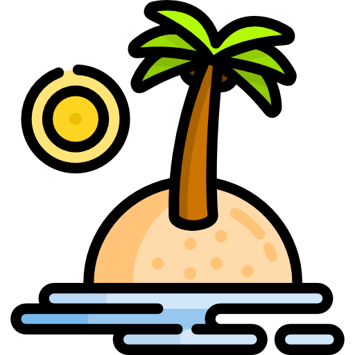 isla Special Lineal color icono