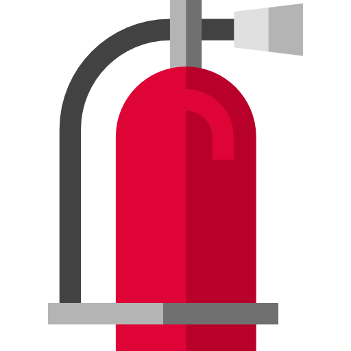 extintor de incendios Basic Straight Flat icono