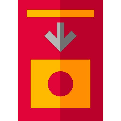 alarma de incendios Basic Straight Flat icono