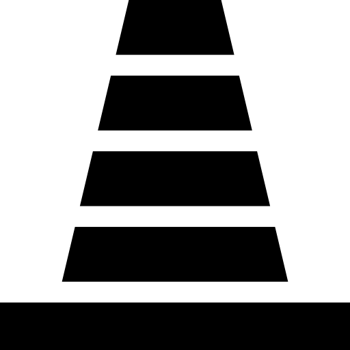円錐 Basic Straight Filled icon
