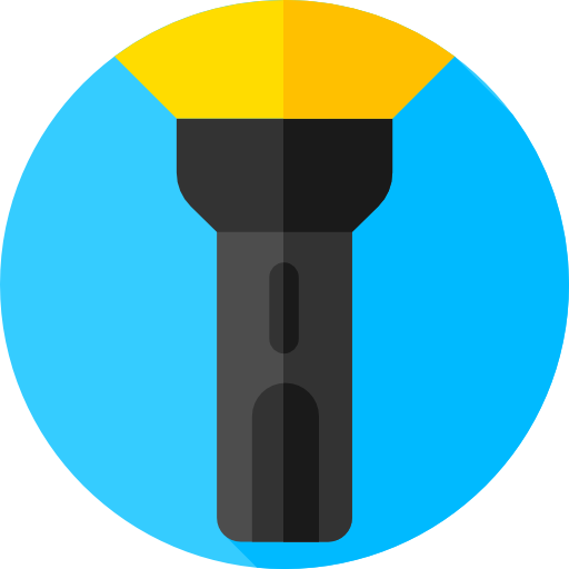 Flashlight Flat Circular Flat icon