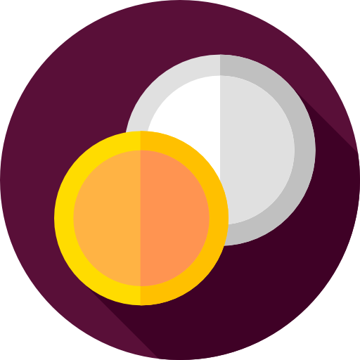 munten Flat Circular Flat icoon