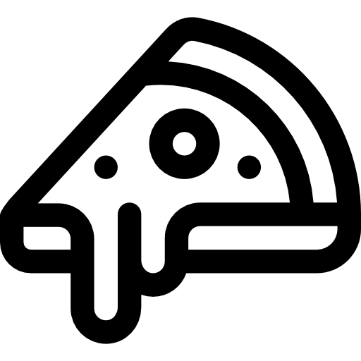 피자 Basic Rounded Lineal icon