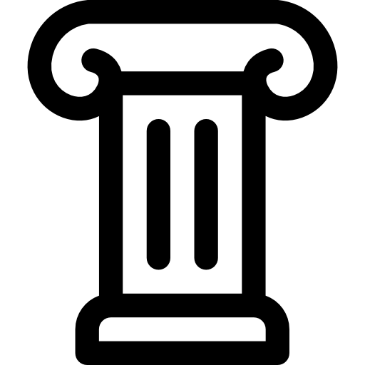 기둥 Basic Rounded Lineal icon