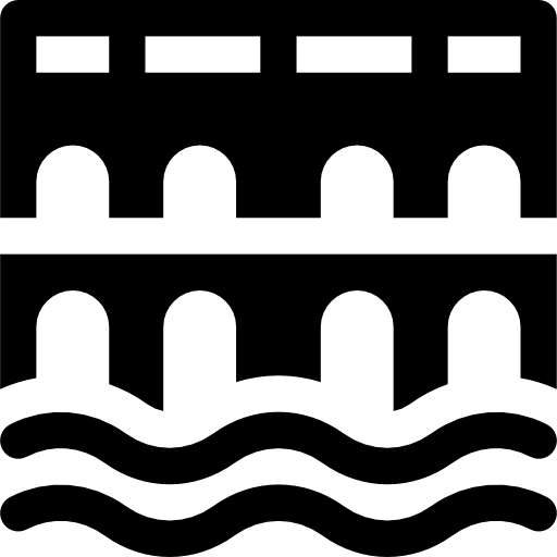 brücke Basic Rounded Filled icon