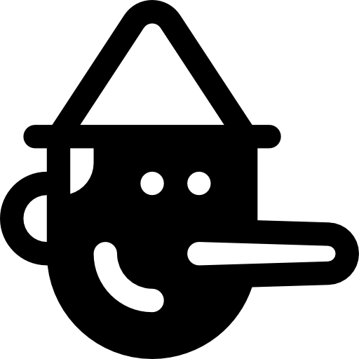 pinocchio Basic Rounded Filled icona