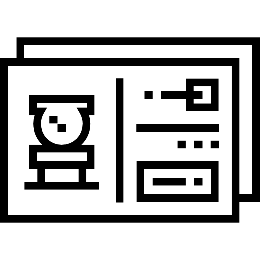 cartolina Detailed Straight Lineal icona