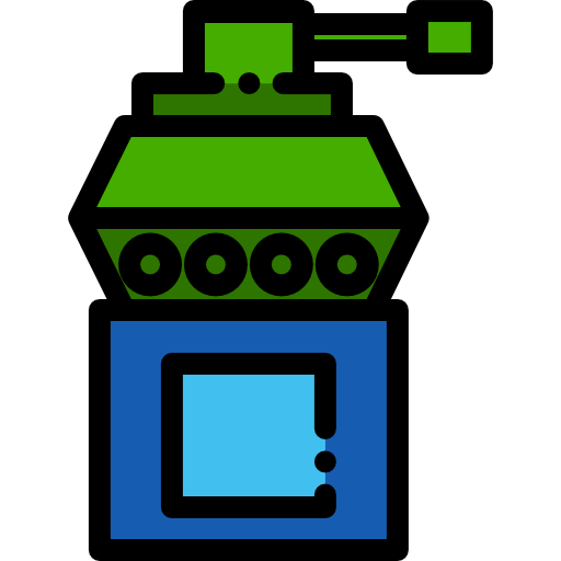 탱크 Detailed Rounded Lineal color icon