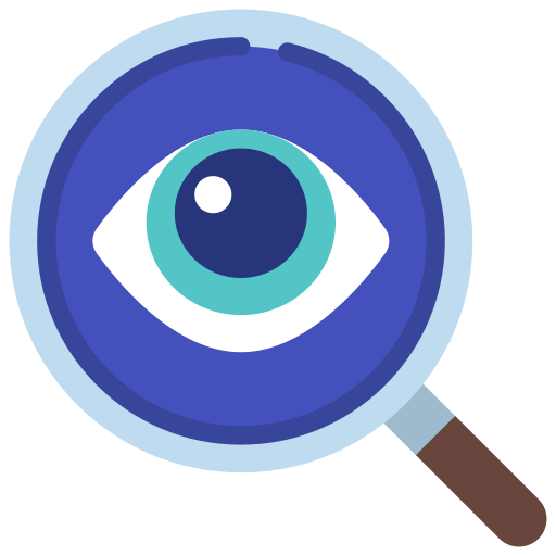 Eye recognition Juicy Fish Flat icon
