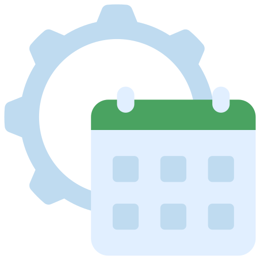 Scheduling Juicy Fish Flat icon