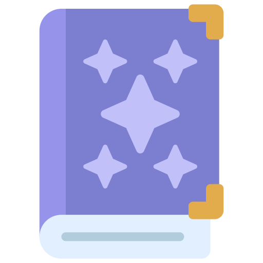 Spell book Juicy Fish Flat icon