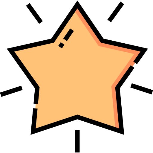 Shooting star Detailed Straight Lineal color icon