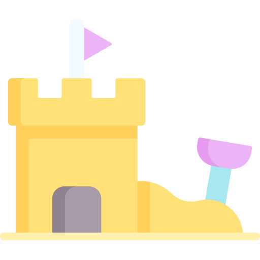 château de sable Special Flat Icône
