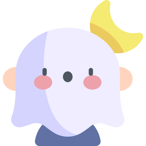 Ghost Kawaii Flat icon