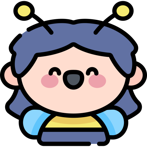 pszczoła Kawaii Lineal color ikona