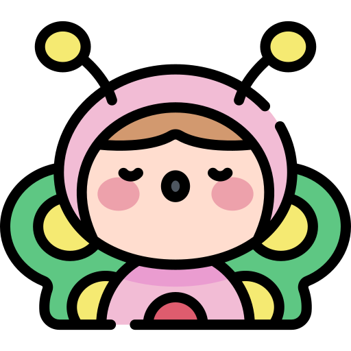 나비 Kawaii Lineal color icon