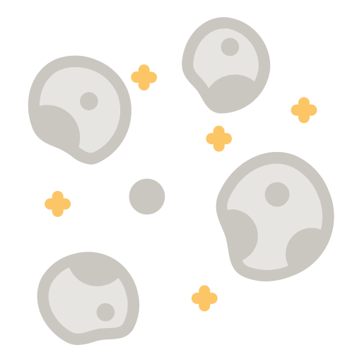 asteroïde Generic Flat icoon