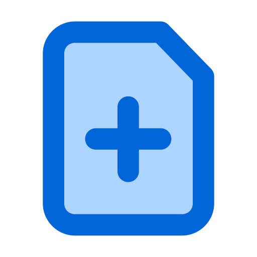 새 문서 Generic Blue icon