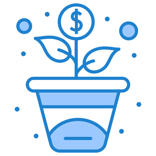 Growth Generic Blue icon