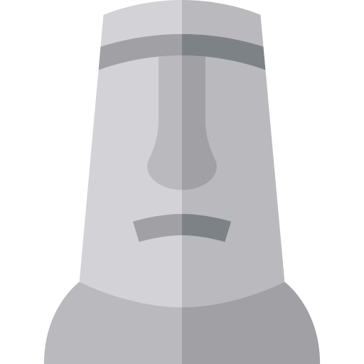 moai Basic Straight Flat Ícone