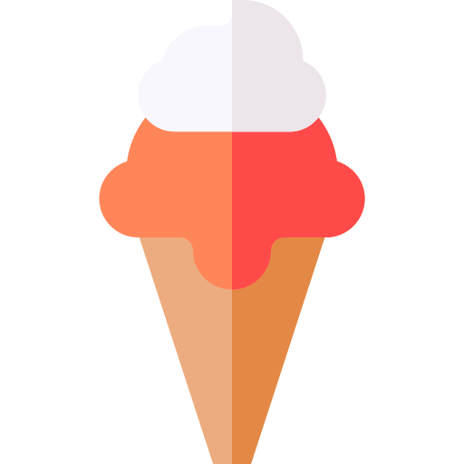 Рожок мороженого Basic Straight Flat иконка