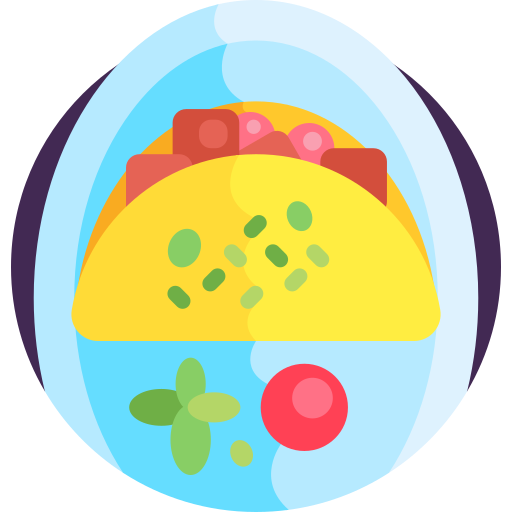 Omelette Detailed Flat Circular Flat icon